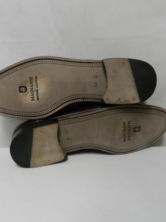 Magnanni Leather Vintage loafers slip-on brown Spain NEW Size Sz 10 M Magnanni Leather Vintage loafers slip-on brown Spain NEW  main image 2